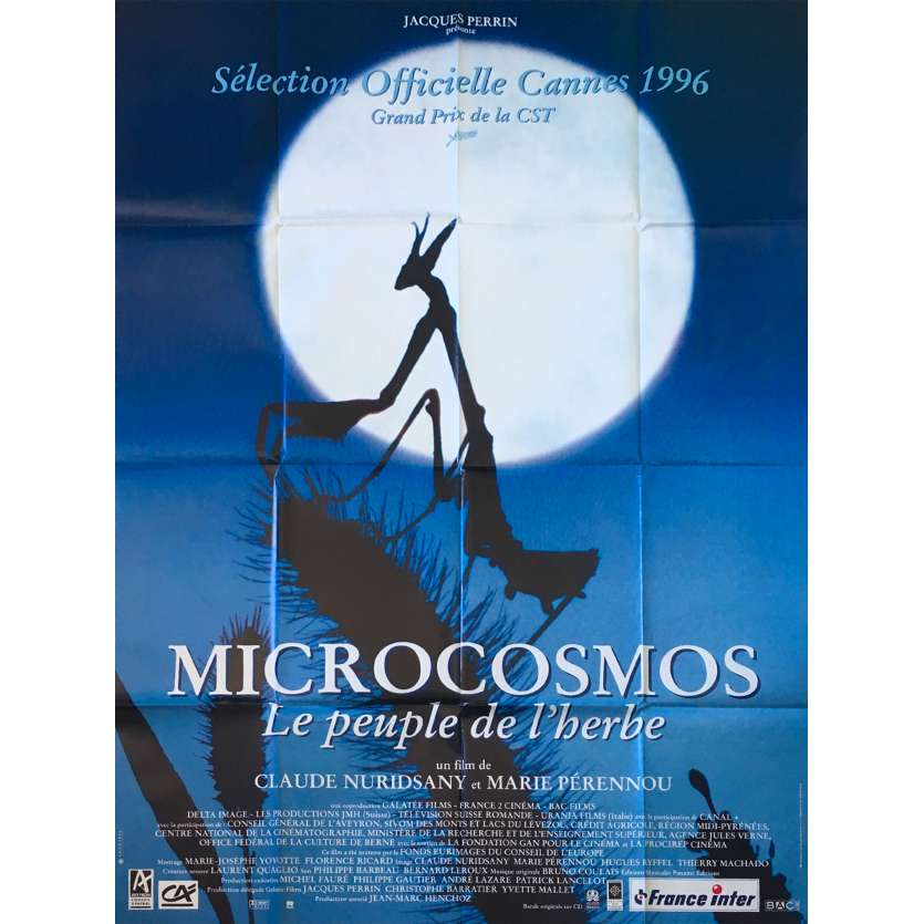 MICROCOSMOS Original Movie Poster  - 47x63 in. - 1996 - Claude Nuridsany, Marie Pérennou, Kristin Scott Thomas