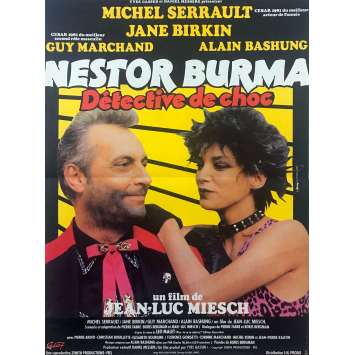 NESTOR BURMA Original Movie Poster - 15x21 in. - 1982 - Jean-Luc Miesch, Michel Serrault, Jane Birkin