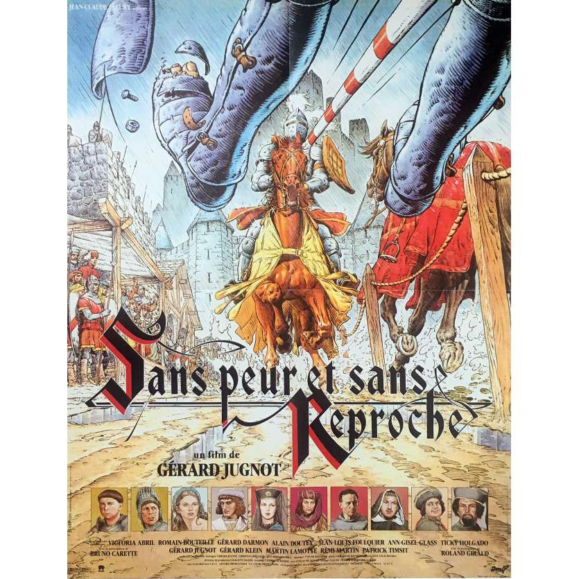 WITHOUT FEAR OR BLAME Original Movie Poster  - 23x32 in. - 1988 - Gérard Jugnot, Rémi Martin, Roland Giraud