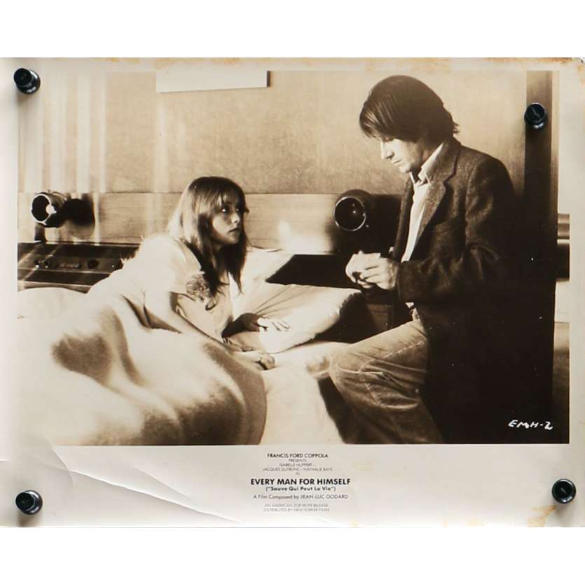 SAUVE QUI PEUT LA VIE Photo de presse N01 - 20x25 cm. - 1980 - Isabelle Huppert, Jacques Dutronc, Jean-Luc Godard
