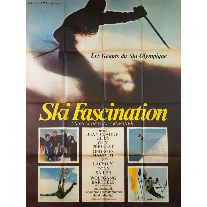 SKIFASCINATION Original Movie Poster - 47x63 in. - 1966 - Willy Bogner, Lydia Barbier