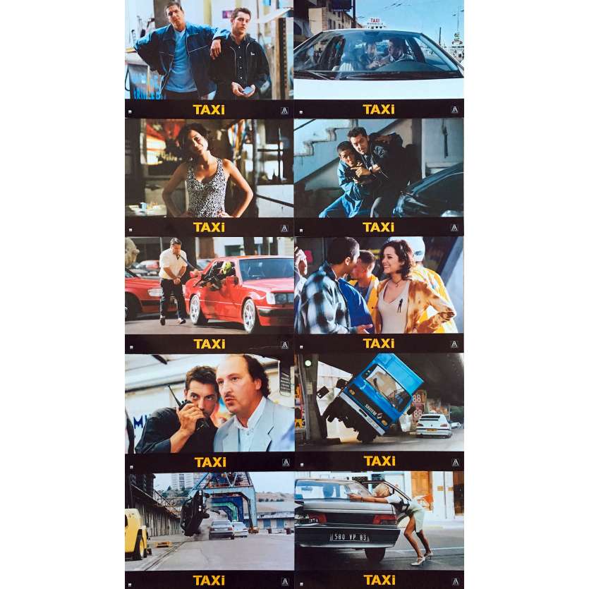 TAXI Photos de film x10 - 21x30 cm. - 1998 - Samy Naceri, Marion Cotillard, Gérard Pirès
