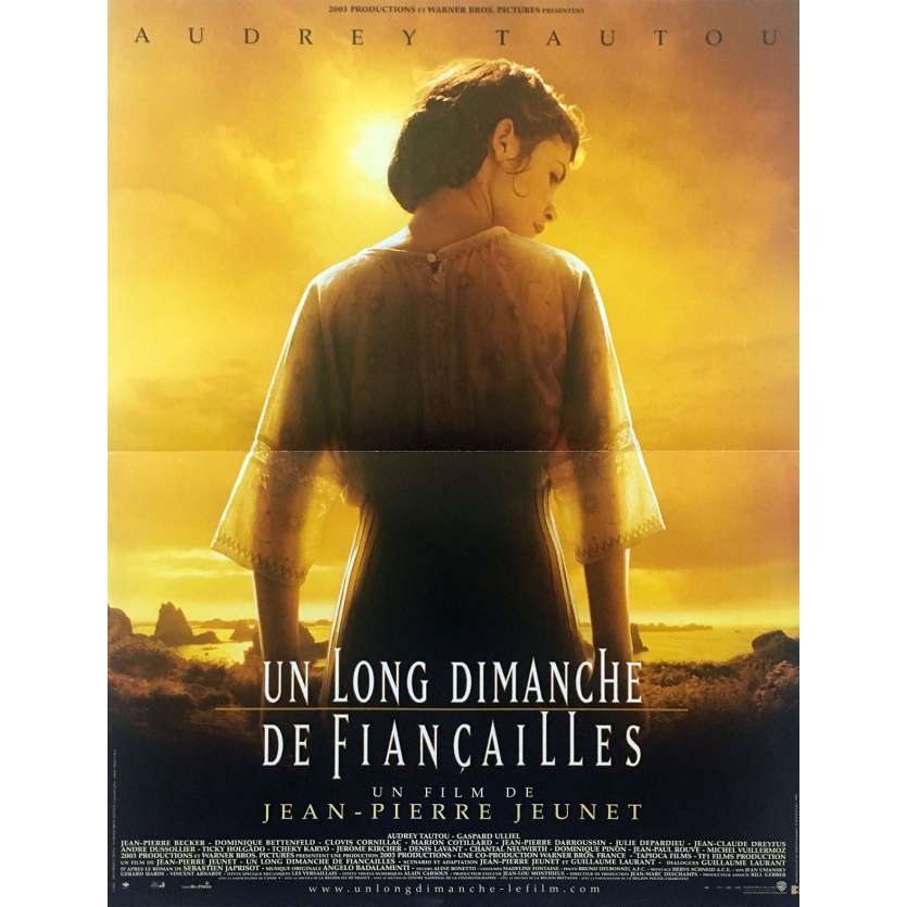 A VERY LONG ENGAGEMENT Original Movie Poster - 15x21 in. - 2004 - Jean-Pierre Jeunet, Audrey Tautou, Gaspard Ulliel
