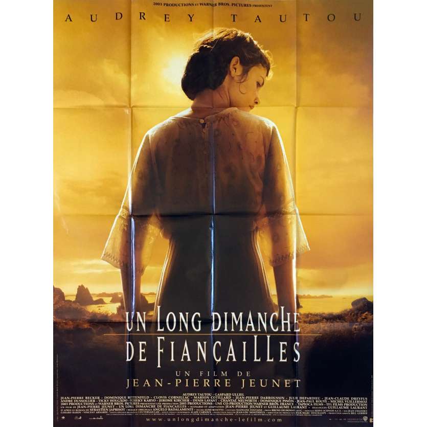 A VERY LONG ENGAGEMENT Original Movie Poster - 47x63 in. - 2004 - Jean-Pierre Jeunet, Audrey Tautou, Gaspard Ulliel