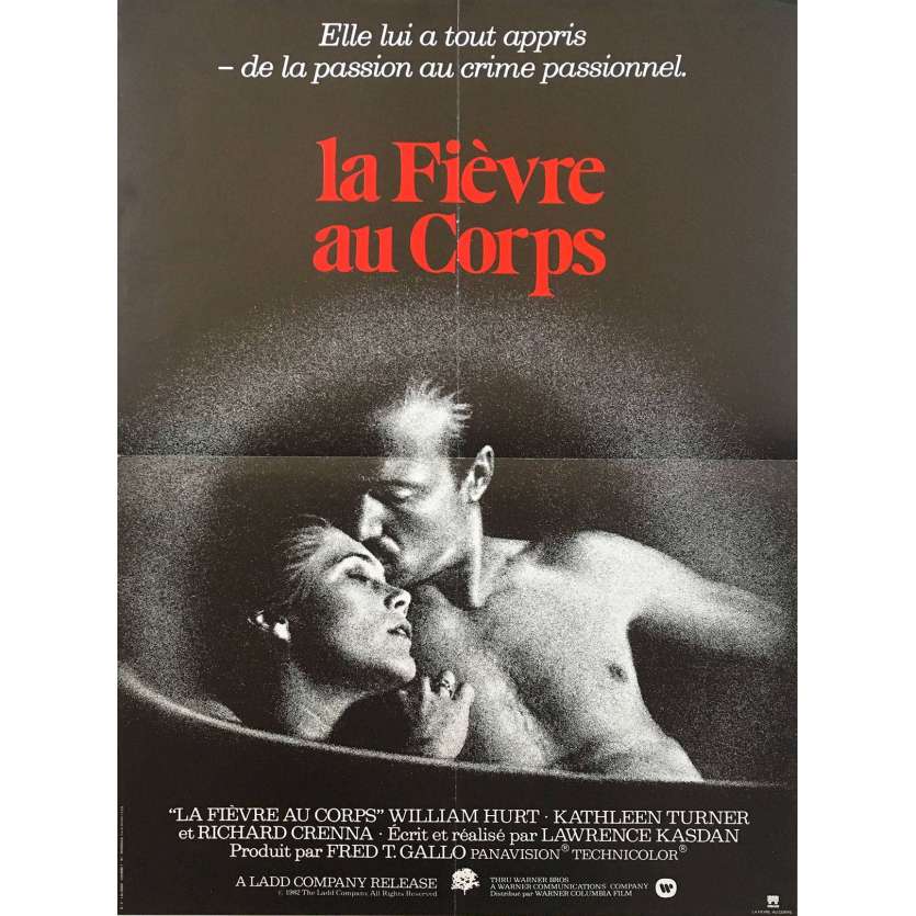 BODY HEAT Movie Poster - Original French One Panel