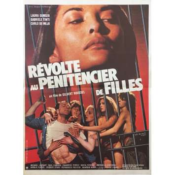WOMEN'S PRISON MASSACRE Original Movie Poster - 15x21 in. - 1983 - Bruno Mattei, Laura Gemser