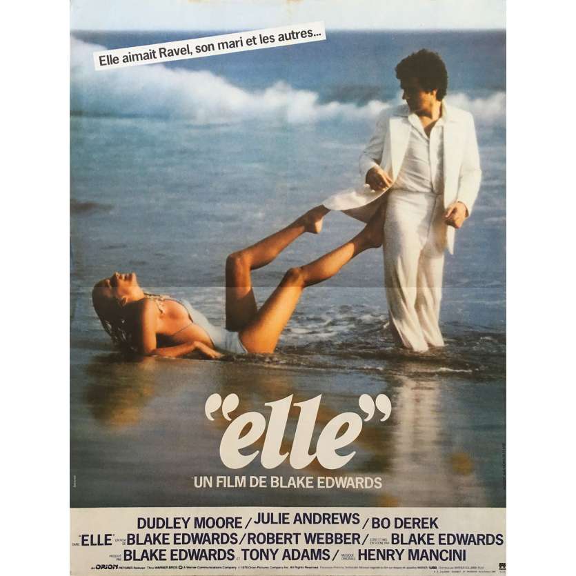 ELLE Affiche de film - 40x60 cm. - 1979 - Bo Derek, Blake Edwards