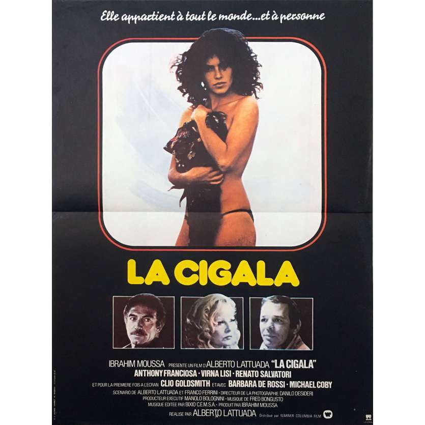 LA CIGALA Original Movie Poster - 15x21 in. - 1979 - Alberto Lattuada, Anthony Franciosa