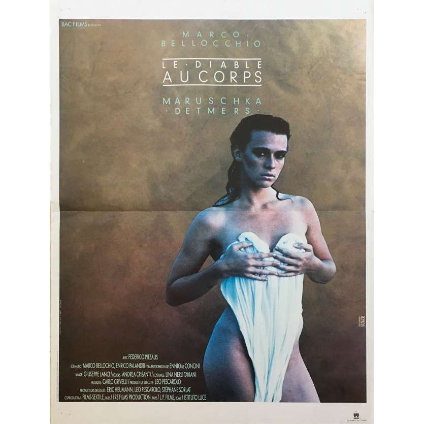 LE DIABLE AU CORPS Affiche de film - 40x60 cm. - 1986 - Maruschka Detmers, Marco Bellocchio