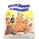 BELLES BLONDES ET BRONZEES Affiche de film  - 40x60 cm. - 1981 - Philippe Klébert, Max Pécas