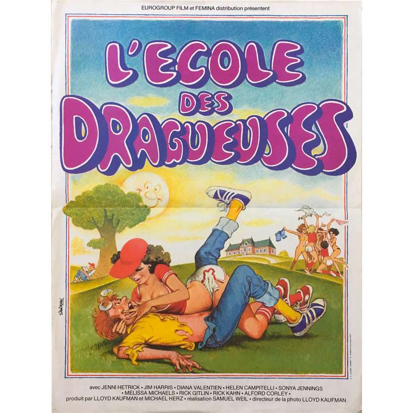 L'ECOLE DES DRAGUEUSES Affiche de film - 40x60 cm. - 1980 - Jenni Hetrick, Samuel Weil