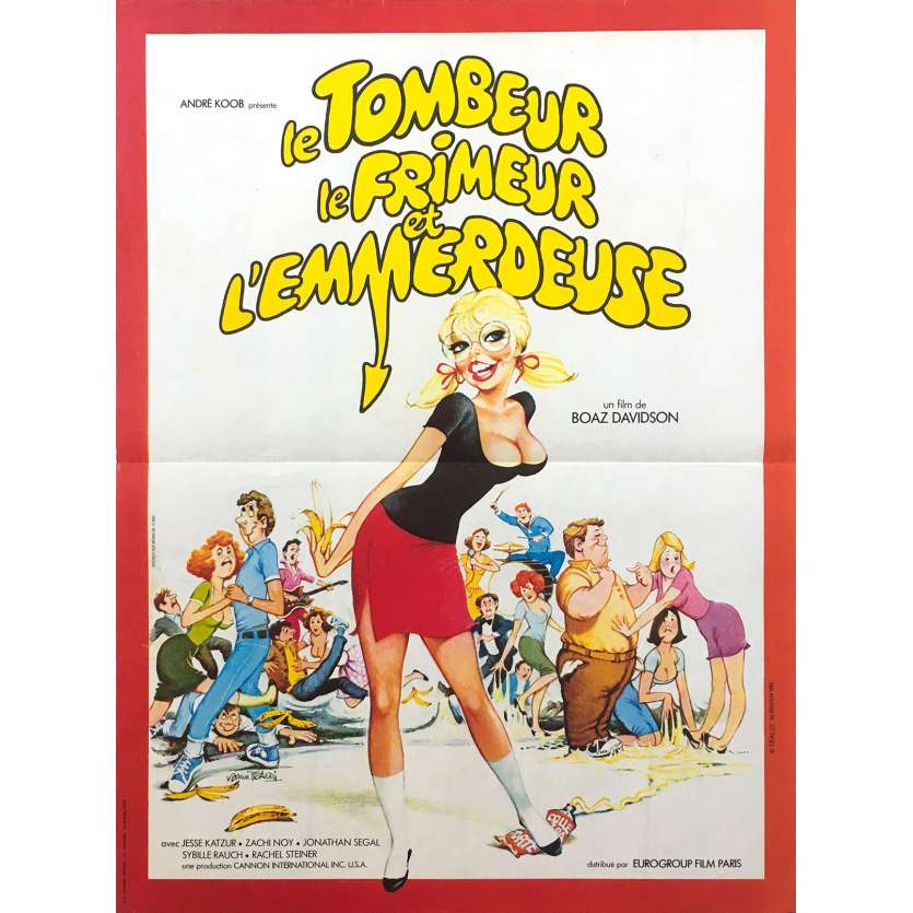 LE TOMBEUR LE FRIMEUR ET L'EMMERDEUSE Affiche de film - 40x60 cm. - 1981 - Yftach Katzur, Boaz Davidson