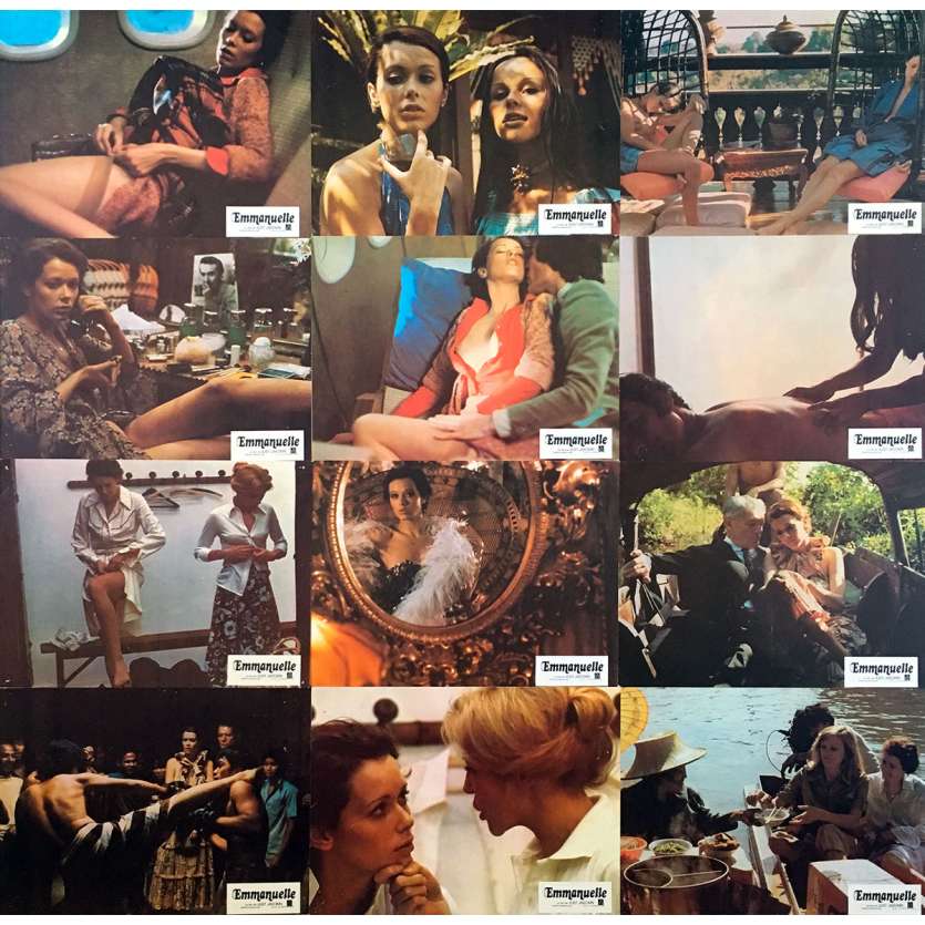 EMMANUELLE Photos de film x12 - 21x30 cm. - 1974 - Sylvia Kristel, Just Jaeckin