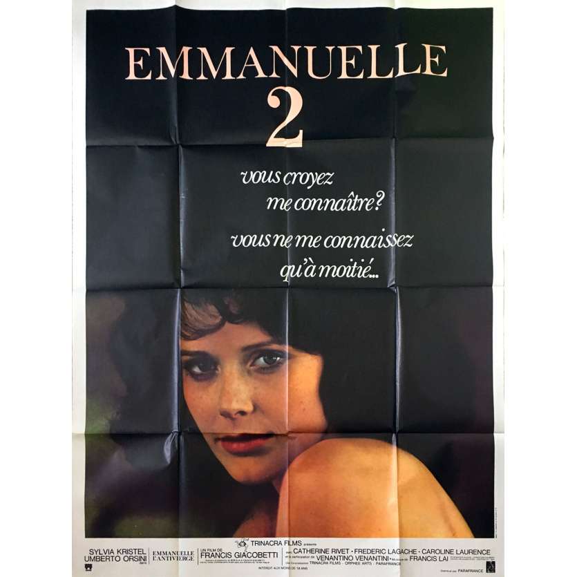 EMMANUELLE 2 Affiche de film - 120x160 cm. - 1975 - Sylvia Kristel, Francis Giacobetti
