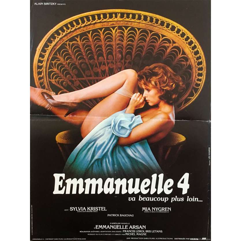 EMMANUELLE 4 Affiche de film  - 40x60 cm. - 1984 - Sylvia Kristel, Francis Leroi