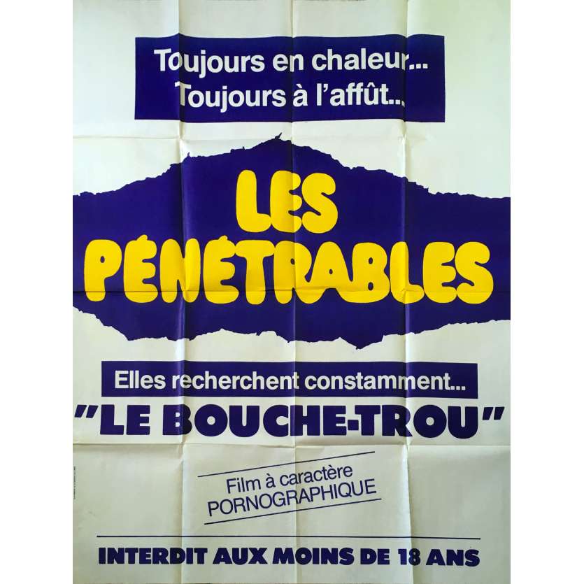 LES PENETRABLES Original Movie Poster - 47x63 in. - 1979 - 0, 0