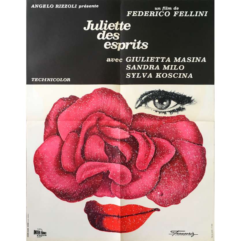 JULIET OF THE SPIRITS Original Movie Poster - 23x32 in. - 1965 - Federico Fellini, Giulietta Masina