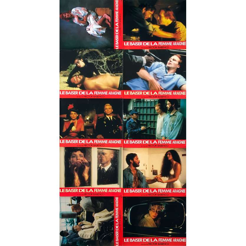 KISS OF THE SPIDER WOMAN Original Lobby Cards x10 - 10x12 in. - 1985 - Raul Julia, William Hurt