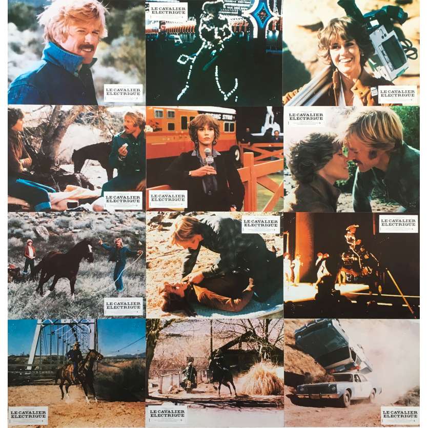 LE CAVALIER ELECTRIQUE Photos de film x12 - 21x30 cm. - 1979 - Robert Redford, Sydney Pollack