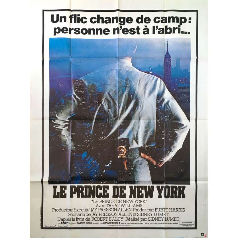 LE PRINCE DE NEW YORK Affiche de film - 120x160 cm. - 1981 - Treat Williams, Sidney Lumet