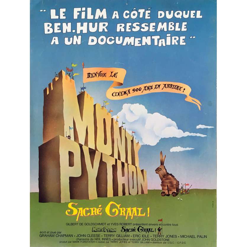 MONTY PYTHON SACRE GRAAL Synopsis - 21x30 cm. - 1975 - John Cleese, Terry Gilliam