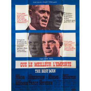 THE BEST MAN Original Movie Poster - 47x63 in. - 1964 - Franklin J. Schaffner, Henry Fonda