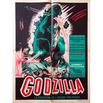 GODZILLA Rare Affiche de film Originale - 60x80 cm. - 1954 - Ishirō Honda