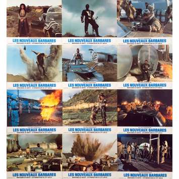 WARRIORS OF THE WASTELAND Original Lobby Cards x12 - 9x12 in. - 1983 - Enzo G. Castellari, Fred Williamson