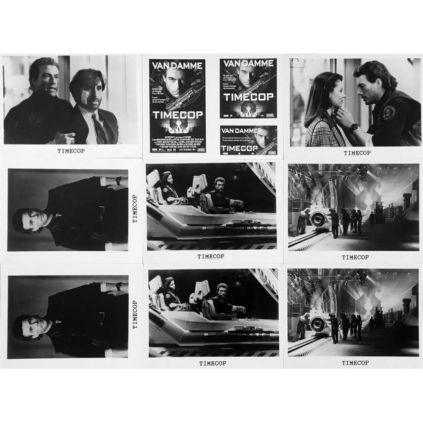 TIMECOP Original Movie Stills x9 - 7x9 in. - 1994 - Peter Hyams, Jean-Claude Van Damme