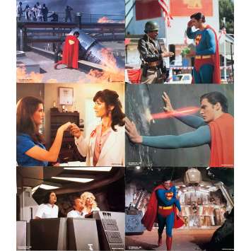 SUPERMAN 3 Original Lobby Cards x6 - 11x14 in. - 1983 - Richard Lester, Christopher Reeves