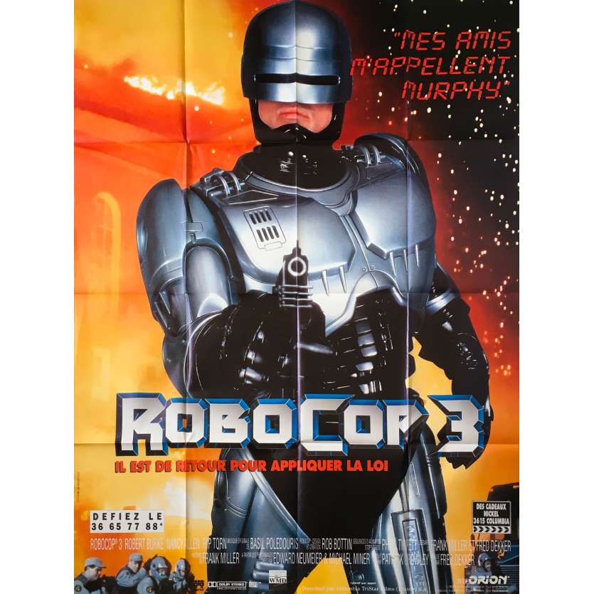ROBOCOP 3 Affiche de film - 120x160 cm. - 1993 - Nancy Allen, Fred Dekker