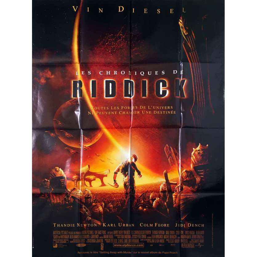 LES CHRONIQUES DE RIDDICK Affiche de film - 120x160 cm. - 2004 - Vin Diesel, David Twohy