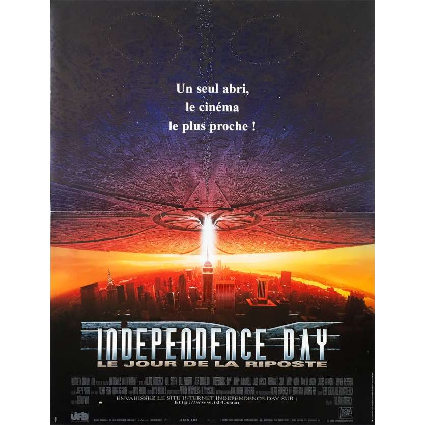 INDEPENDANCE DAY Original Movie Poster - 15x21 in. - 1996 - Roland Emmerich, Will Smith