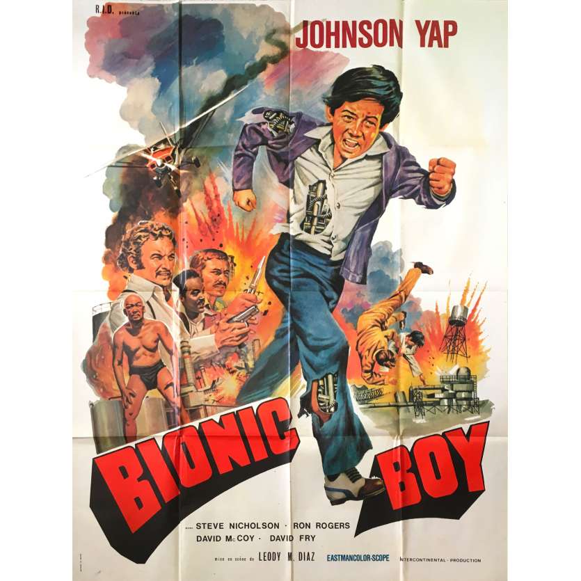 BIONIC BOY Affiche de film  - 120x160 cm. - 1977 - Johnson Yap, Leody M. Diaz