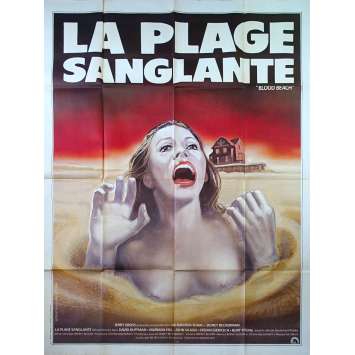 BLOOD BEACH French Movie Poster 47x63 - 1980 - Jeffrey Bloom, David Huffman