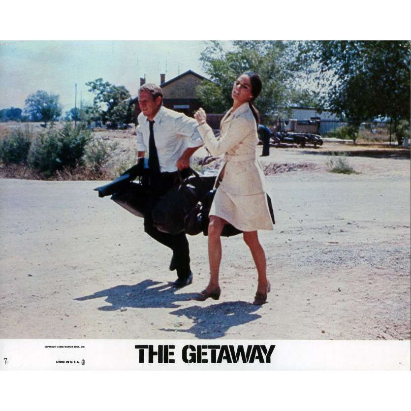 THE GETAWAY Lobby Card 8x10 in. - N07 1972 - Sam Peckinpah, Steve McQueen