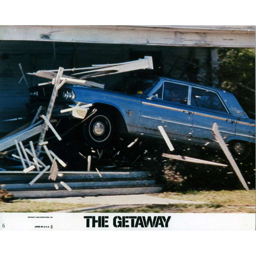 THE GETAWAY Lobby Card 8x10 in. - N05 1972 - Sam Peckinpah, Steve McQueen