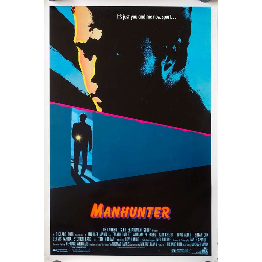 MANHUNTER Movie Poster - 27x41 in. - 1986 - Michael Mann, William Petersen
