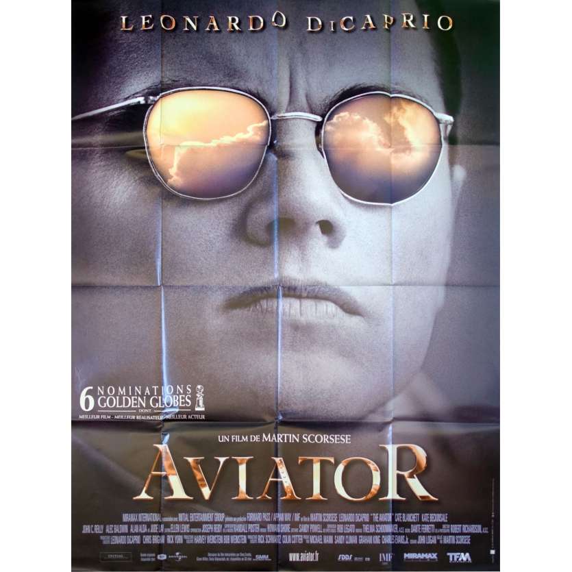 AVIATOR French Movie Poster 47x63 '04 Martin Scorcese, Leonardo di Caprio Movie