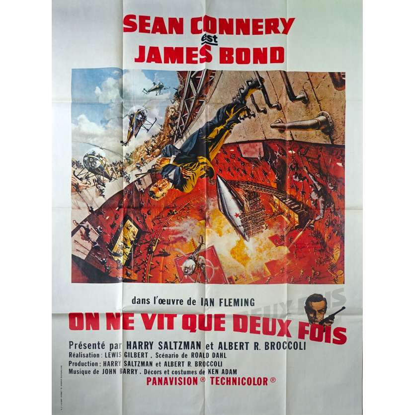 ON NE VIT QUE DEUX FOIS Affiche de film - 120x160 cm. - 1967 - Sean Connery, Lewis Gilbert