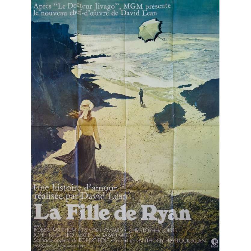 RYAN'S DAUGHTER Original Movie Poster - 47x63 in. - 1970 - David Lean, Robert Mitchum
