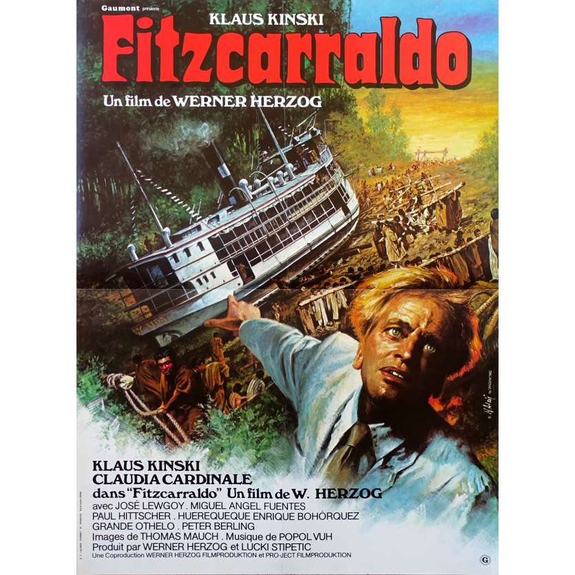 FITZCARRALDO Original Movie Poster  - 15x21 in. - 1982 - Werner Herzog, Klaus Kinski