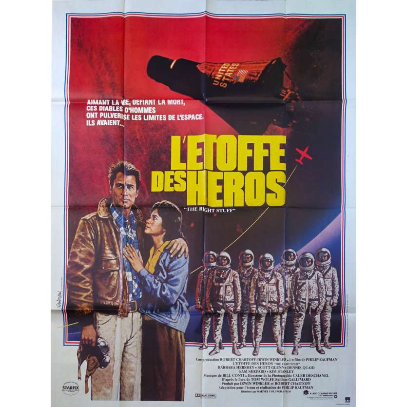 L'ETOFFE DES HEROS Affiche de film  - 120x160 cm. - 1983 - Sam Sheppard, Philip Kaufman