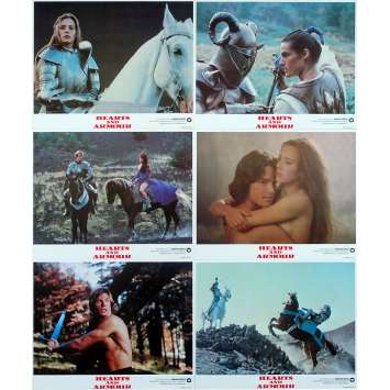 HEARTS AND ARMOUR Original Lobby Cards x6 - 8x10 in. - 1983 - Giacomo Battiato, Zeudi Araya Cristaldi