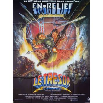 LE TRESOR DES QUATRE COURONNES Affiche de film - 120x160 cm. - 1983 - Tony Anthony, Ferdinando Baldi