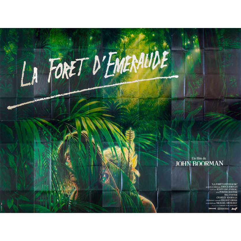 LA FORET D'EMERAUDE Affiche de film  - 400x300 cm. - 1985 - Powers Boothe, John Boorman