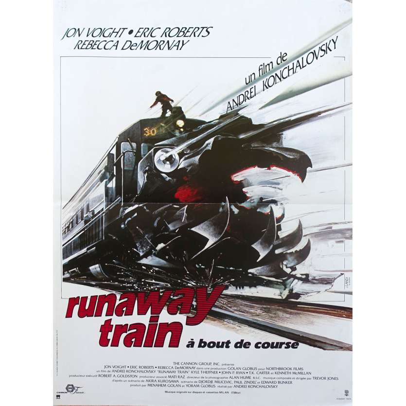 RUNAWAY TRAIN Affiche de film - 40x60 cm. - 1985 - Jon Voigt, Andrey Konchalovskiy