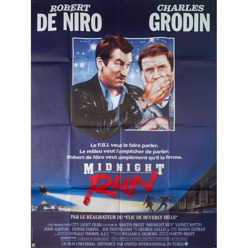 MIDNIGHT RUN Affiche de film - 120x160 cm. - 1988 - Robert de Niro, Martin Brest