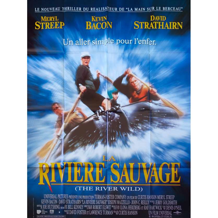 LA RIVIERE SAUVAGE Affiche de film  - 120x160 cm. - 1994 - Meryl Streep, Curtis Hanson