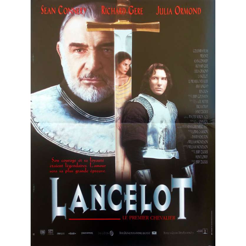 FIRST KNIGHT Original Movie Poster  - 15x21 in. - 1995 - Jerry Zucker, Sean Connery